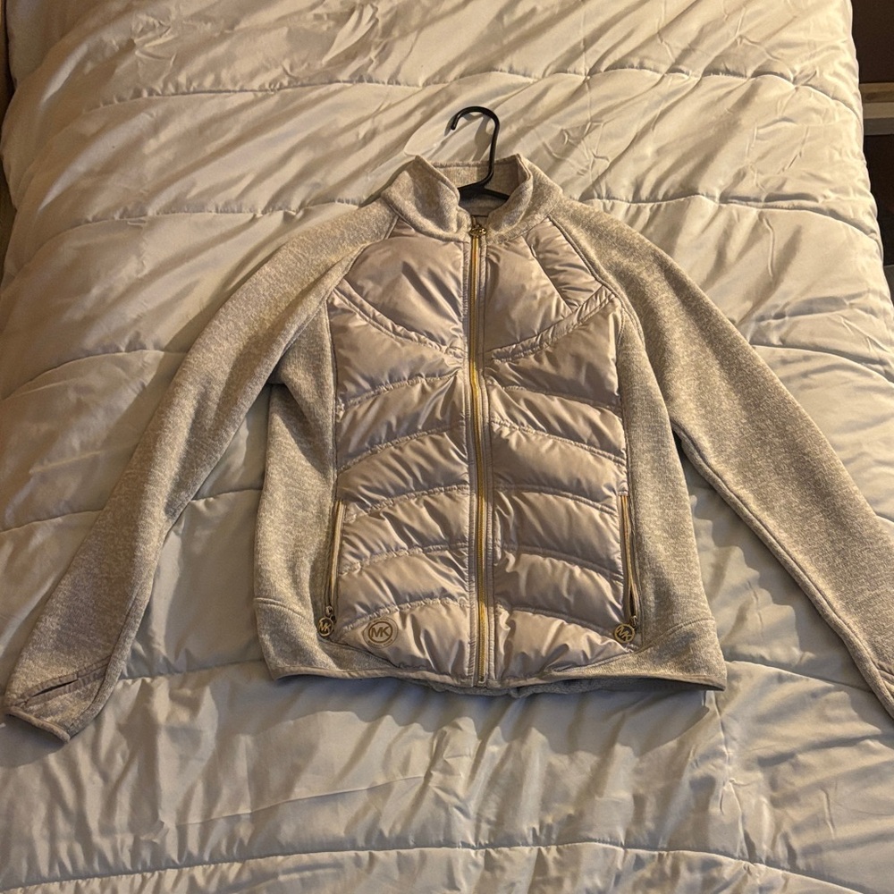 Michael Kors Women's Gray-White Jacket